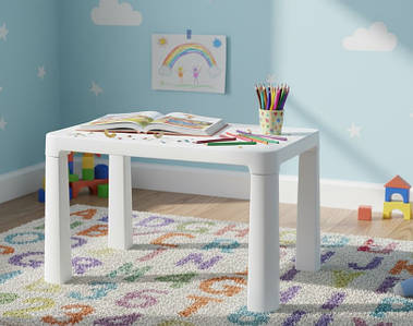 Дитячий стіл пластиковий Technok (ТЕХ-0402) Білий