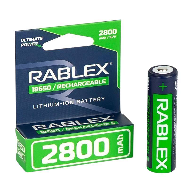 Акумулятор Rablex Li-Ion 18650 2800mAh (без захисту), літій-іонний акумулятор, акумулятор для ліхтарика, фото 1
