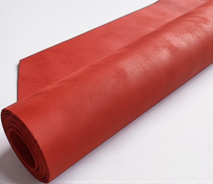Натуральна шкіра Чепрак для взуття, ременів, сумок, меблів, підошви, кінських упряжок товщиною 3,5-4,0 мм. Червоного кольору, фото 1