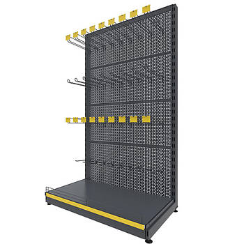 Торговий стелаж TSРP-1 (1650х950) пристінний перфорований
