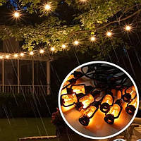 Гірлянда вулична «Підвісні лампи», 5 м, тепле світло 10 ламп