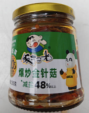 Гриб Ден Ши Енокі з перцем в олії 280г, фото 1