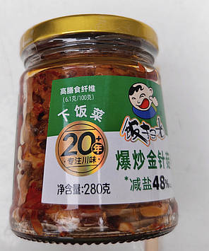 Гриб Ден Ши Енокі з перцем в олії 280г, фото 2