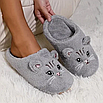 Капці домашні теплі, пухнасті кімнатні капці у вигляді котиків 36-37, фото 3