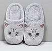 Капці домашні теплі, пухнасті кімнатні капці у вигляді котиків 36-37, фото 5