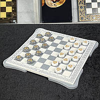 Шашки з каменю 30х30см подарункові, фото 6