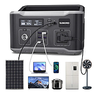 Зарядні станції Sunord 1200 Вт 1066Wh Портативні зарядні станції Універсальна зарядна станція Переносна портативна станція