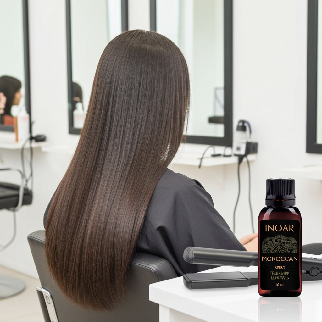 Кератин для слов'янського волосся, Inoar Moroccan Hair Keratin Treatment, Step 2, 1000 ml, фото 1