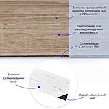 Самоклеюча вінілова плитка 152.4х914.4х1.5мм Дуб молочний, ціна за 1 шт. (СВП-010) Матова SW-00001129, фото 2