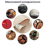 Самоклеюча екошкіра у рулоні 1.37х3м х 0.5мм Бежевий SW-00001170, фото 6