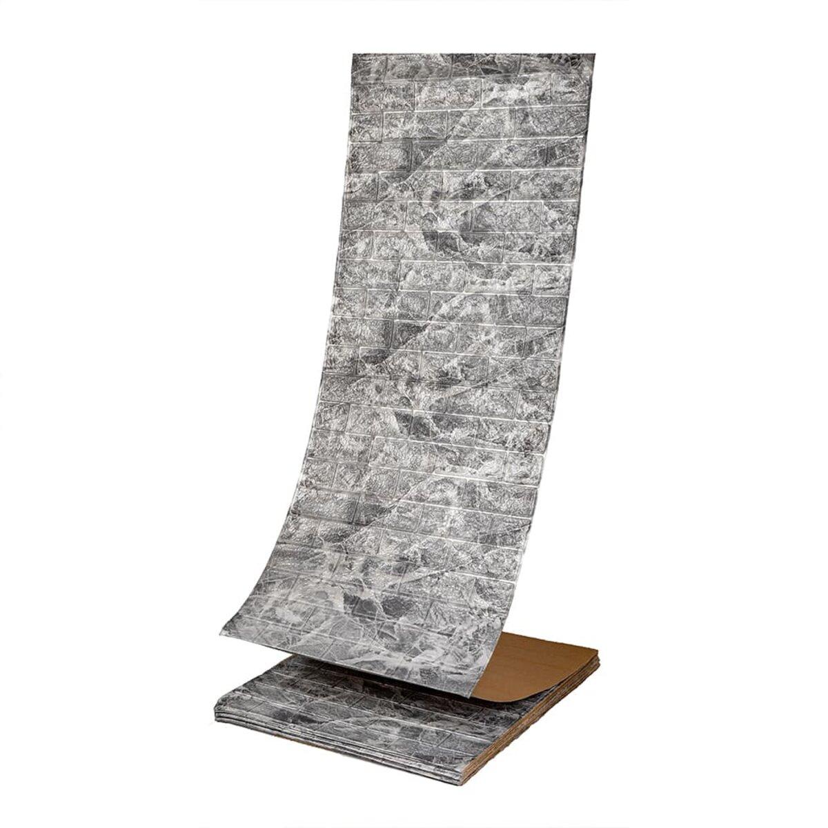 R061-2-20 Панель стінова у рулоні 3D 700х19600х2мм Мармур Чорний (D) SW-00002279, фото 1