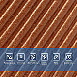 Самоклеюча декоративна 3D панель 500х500х5мм Коричневий SW-00002880, фото 4