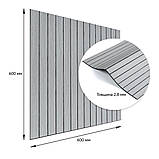 Покриття вінілове самоклеюче 3D рейки 600х600х2,8мм SW-00003243, фото 3