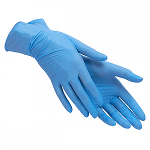 100 шт. Рукавиці Вінілові XL СИНІ (50пар)