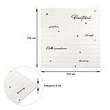 Панель стінова 3D 700х700х4мм Напис із золотом SW-00001979, фото 3