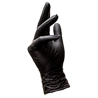Рукавиці МЕДИЧНІ нітровінілові чорні "S" 50 пар/уп.
