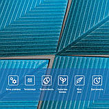 Панель стінова 3D 700х700х4мм Ромб синій SW-00001985, фото 4