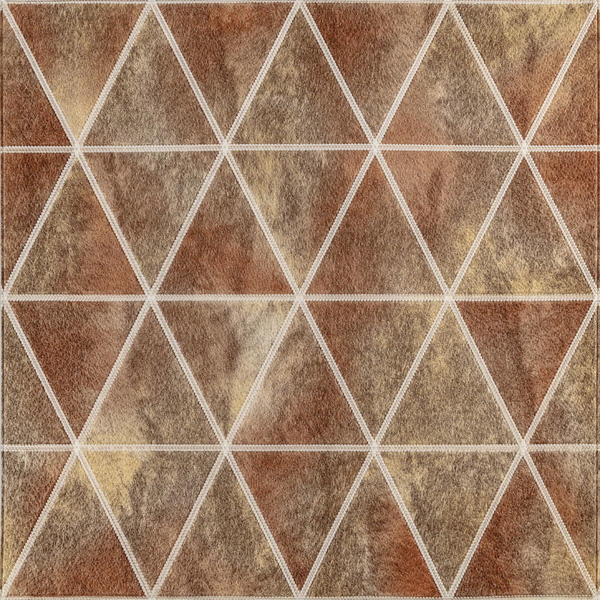 Панель стінова 3D 700х700х4мм Ромби коричневі вінтаж SW-00002007, фото 1