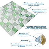 Панель стінова 3D 700х700х4мм Мозаїка зелена SW-00002010, фото 2