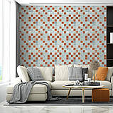 Панель стінова 3D 700х700х4мм Мозаїка коричнева SW-00002012, фото 5