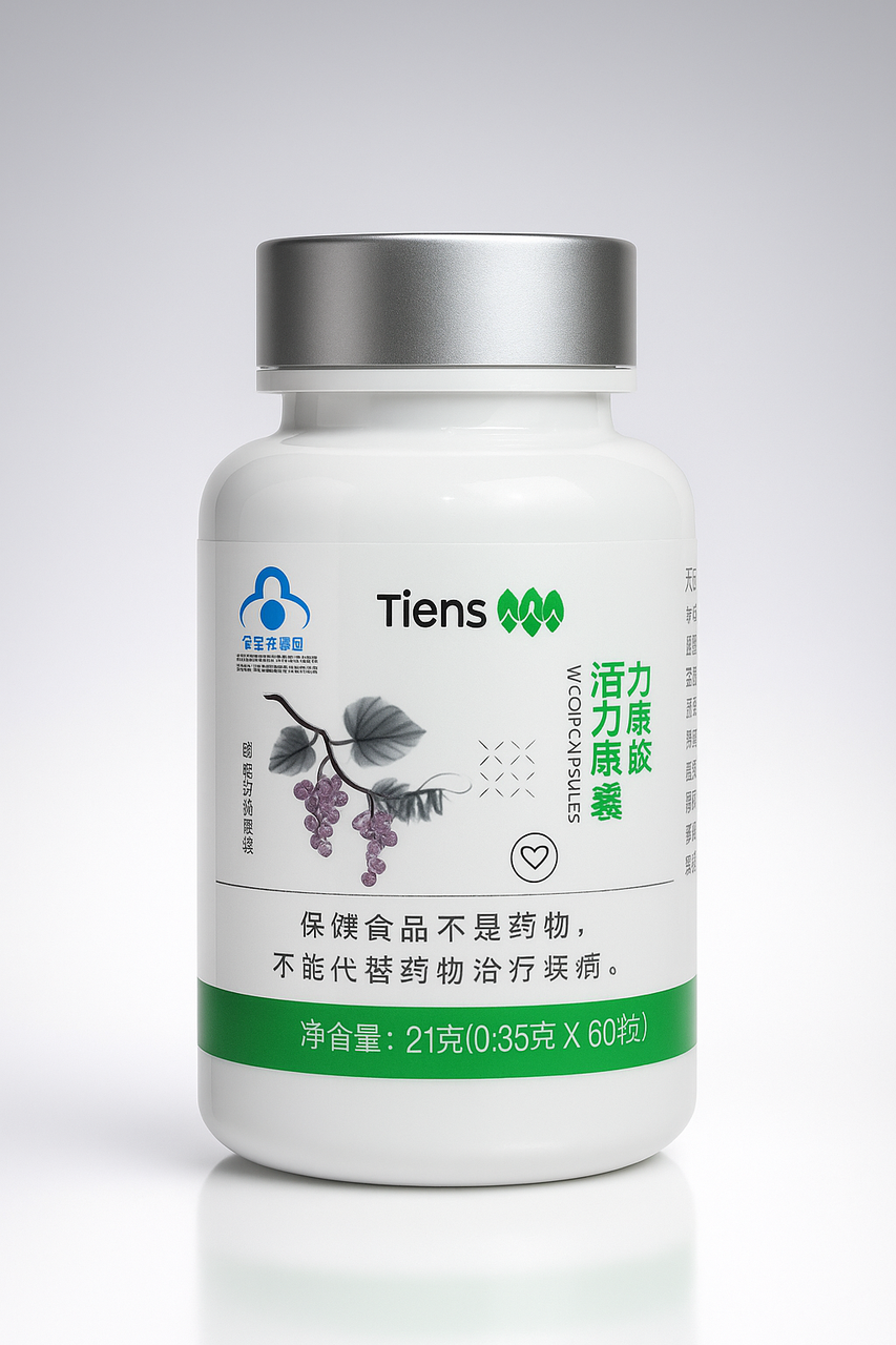 Холікан Тяньші – екстракт виноградних кісточок 60 капсул по 350мг