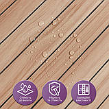 Покриття вінілове самоклеюче 3D рейки 600х600х2,8мм Тік золотистий SW-00002203, фото 4