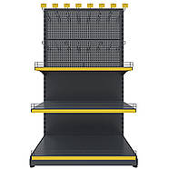 Торговий стелаж TSР/P-1 (1650х950) пристінний перфорований, фото 2