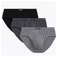 Труси ATLANTIC 3BMP-006 чоловічі класична модель набір 3 штуки мікс