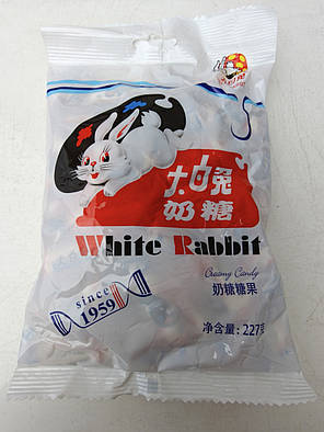 White rabbit 227g молочні іриски "Білий кролик", фото 2