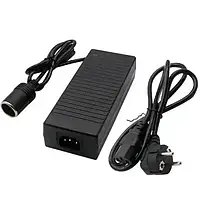 Блок живлення Подовжувач від гнізда прикурювача YH-CZ 9104 220В на 12В 12А (англійська вилка з перехідником на Євро)