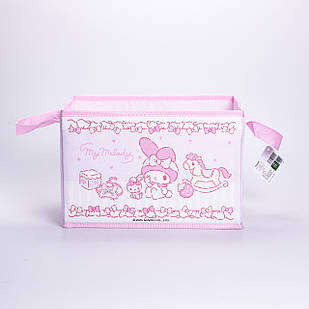 Кошик для іграшок 30×20×20 (см) м'який складаний Рожевий HP-41-7P