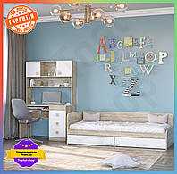 TS Спальня дитяча Еверест Соната модульна TOP NOW 3 елементи для дитини з комп'ютерним столом та ящиками SHT55_Q