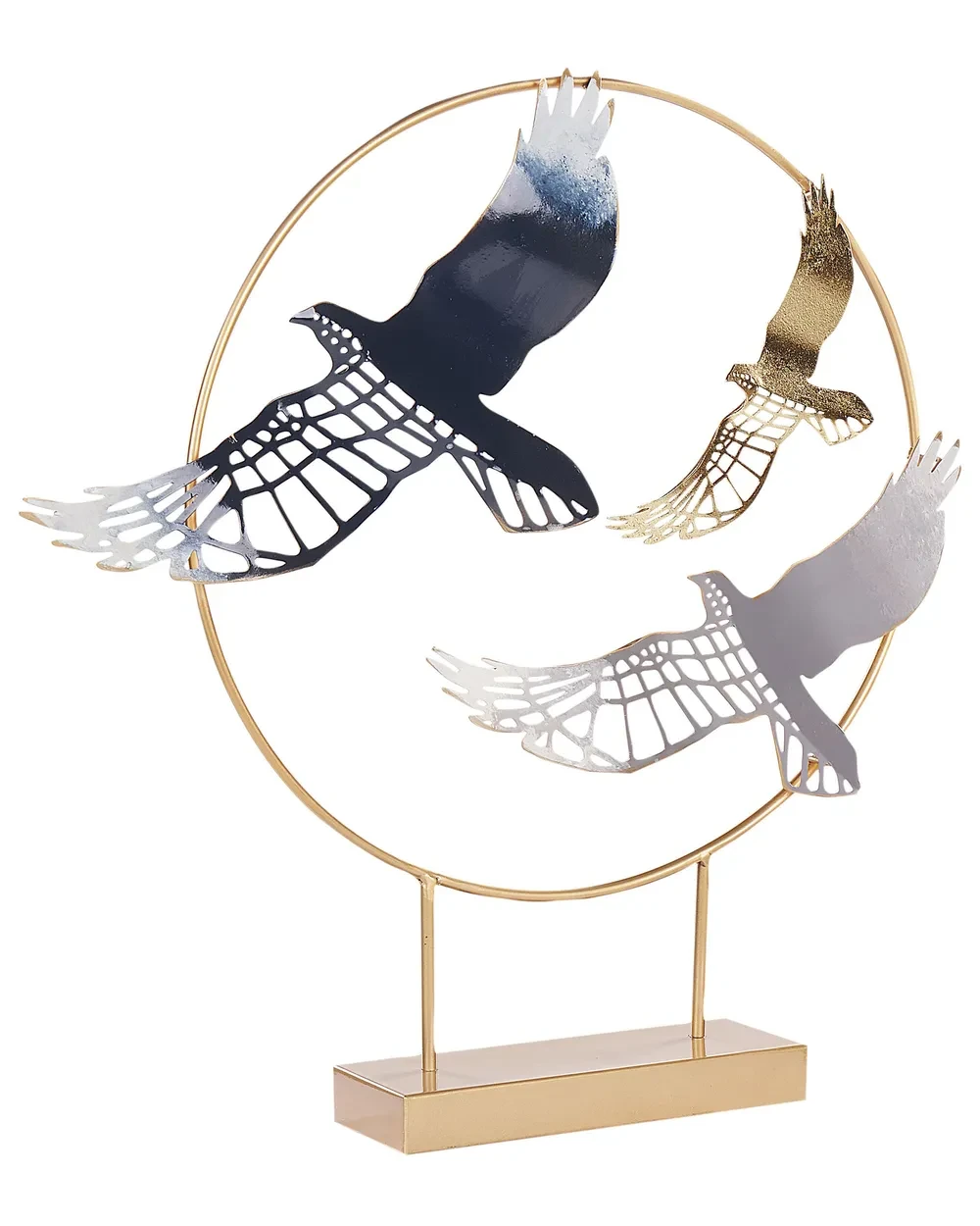 Фігурка декоративна Птах SAMARIUM Металева золота