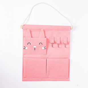 Підвісний органайзер на 3 відділення 28×33 (см) Рожевий HP-41-12P