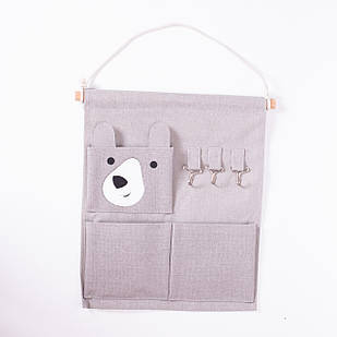 Підвісний органайзер на 3 відділення 28×33 (см) Сірий HP-41-12G