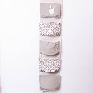 Підвісний органайзер на 5 відділень 20×58 (см) Сірий HP-41-13G