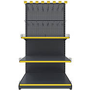 Торговий стелаж TSР/P-3 (1815х950) пристінний перфорований, фото 2