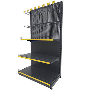 Торговий стелаж TSР/P-3 (1815х950) пристінний перфорований