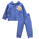 Теплий ясельний костюм для хлопчика на блискавці тринитка з начісуванням, фото 2