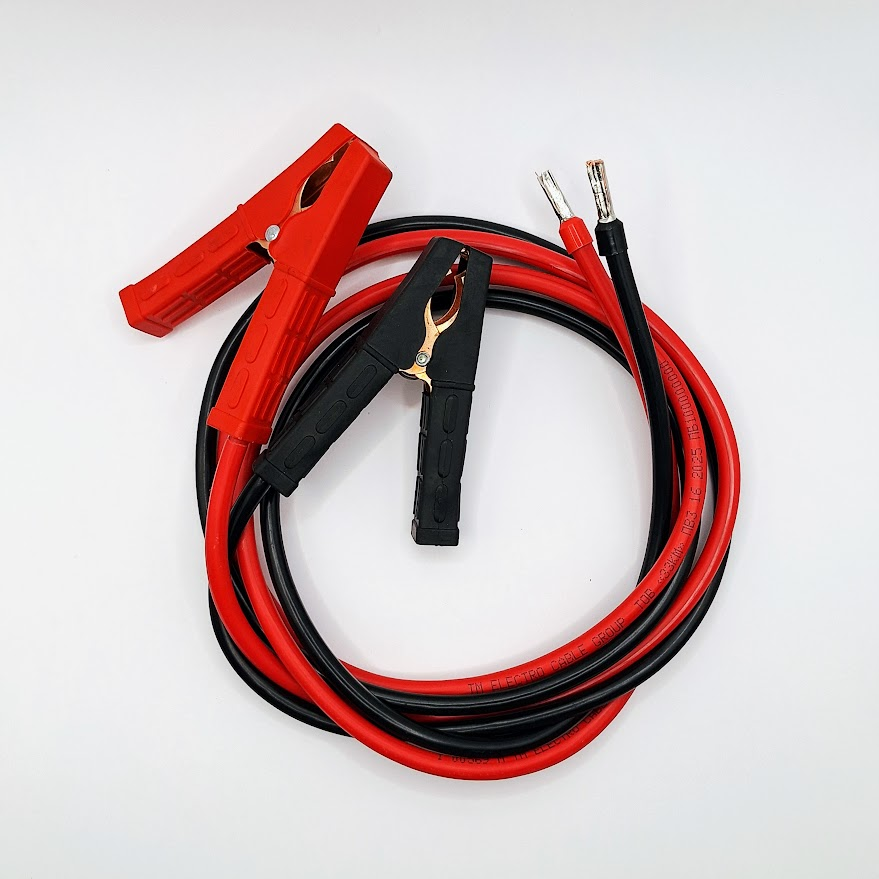 Кабель 16мм2 довжина 2х300см мідний з акумуляторними затискачати та штирьовими накінечниками під АКБ - контролер