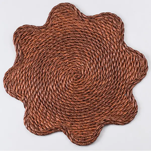 Серветка сервірувальна на стіл Ø38 (см) під тарілки і столові прибори Коричневий HP-35-1BR