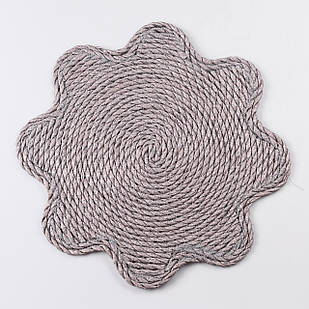 Серветка сервірувальна на стіл Ø38 (см) під тарілки і столові прибори Сірий HP-35-1G