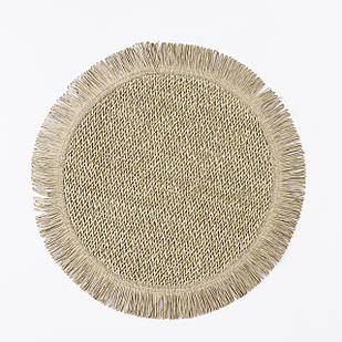 Серветка сервірувальна на стіл кругла Ø38 (см) під тарілки Зелена HP-35-7GR