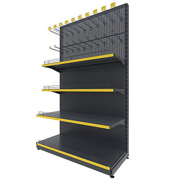 Торговий стелаж TSР/Р-6 (2035х1200) пристінний перфорований