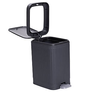 Відро для сміття з педаллю 5л відро для сміття з кришкою і педаллю Сірий HP-45-11G