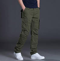 Чоловічі тактичні штани Urban Force оливкові зі 100% бавовни для активного відпочинку та туризму