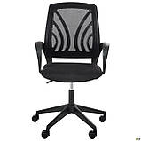 Крісло офісне Іон / Ion сидіння А-1/спинка Сітка чорна, фото 2