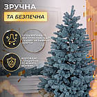 Лита штучна ялинка 2,1 м блакитна Говерла Преміум TD-GOVBL21, фото 5