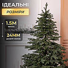 Лита штучна ялинка 1,5 м зелена Ясеновська  Преміум TD-JASGR15, фото 2