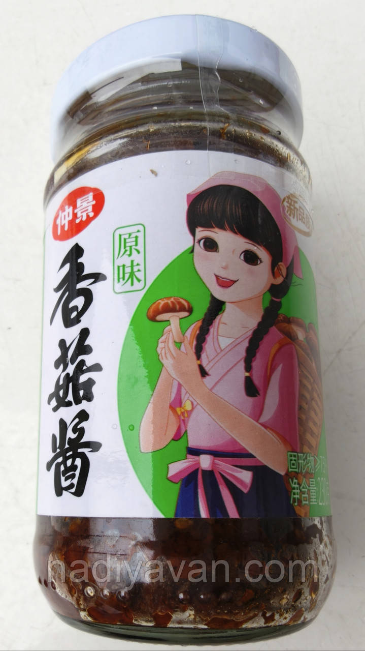 Грибний (шиїтаке) гостро-пряний соус 230g Zhong Jing